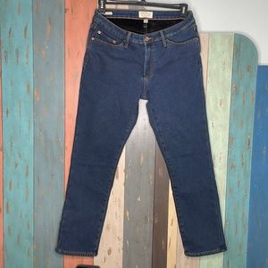 Weatherproof Vintage Slim Straight black velvet lined jeans, Size W10 L30